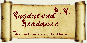 Magdalena Miodanić vizit kartica